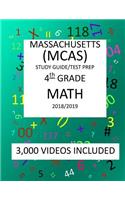 4th Grade MASSACHUSETTS MCAS, 2019 MATH, Test Prep