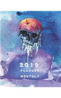 2019 Planner Monthly: 12 Month January 2019 to December 2019 for to Do List Calendar Schedule Organizer and Soclal Media Passwords and Journal Notebook with Inspirational(8 Watercolor Painting)