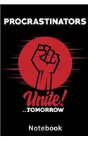 Procrastinators Unite! ... Tomorrow Notebook