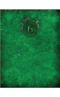 Monogram "6" Sketchbook: Sketch Book Notebook(32 Monogram Verdant 150 Sketch)
