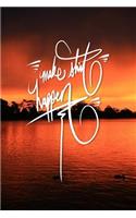 Make Shit Happen: 6x9 Inch Lined Journal/Notebook designed to remind you to make shit happen! - Turn your dreams into reality!! - Stunning Sunset, Red, Lake, Nature, 