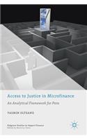 Access to Justice in Microfinance