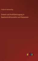 Dreieck und Kraftübertragung in Baukonstruktionslehre und Bauwesen
