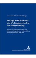 Beitraege Zur Rezeptions- Und Wirkungsgeschichte Der Volkserzaehlung