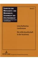 Die Stille Gesellschaft in Der Insolvenz
