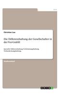 Differenzhaftung der Gesellschafter in der Vor-GmbH