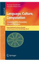 Language, Culture, Computation: Computing for the Humanities, Law, and Narratives