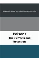 Poisons Their Effects and Detection