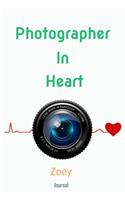 Photographer In Heart journal Zoey