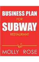 Business Plan For Subway Restaurant