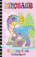 Dinosaur Coloring Book For Kids Ages 4-8