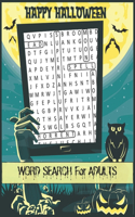 Happy Halloween Word Search for Adults