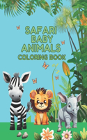 Safari Baby Animals Coloring Book