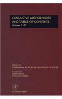 Cumulative Author Index and Tables of Contents Volumes1-32