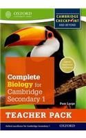 Complete Biology for Cambridge Lower Secondary Teacher Pack (First Edition)