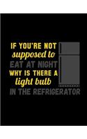 If You're Not Supposed To Eat At Night Why Is There A Light Bulb In The Refrigerator