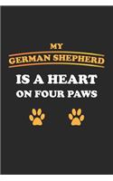 My German Shepherd is a heart on four paws