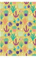 Yellow seabed notebook: Sweet sea notebook