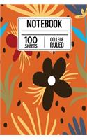 Notebook 100 Sheets College Ruled