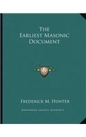 The Earliest Masonic Document