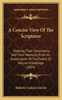 A Concise View Of The Scriptures: Showing Their Consistency, And Their Necessity, From An Examination Of The Extent Of Natural Knowledge (1824)