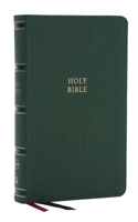 Nkjv, Single-Column Reference Bible, Verse-By-Verse, Green Leathersoft, Red Letter, Comfort Print (Thumb Indexed)