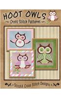 Hoot Owls Cross Stitch Patterns: (English)