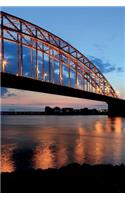 Nijmegen Bridge at Waal River in Holland Netherlands Journal: 150 page lined notebook/diary