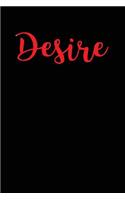 Desire: Blank Lined Journal