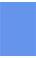 Journal Cornflower Blue Color Simple Plain Blue