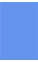 Journal Cornflower Blue Color Simple Plain Blue