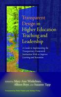 Transparent Design in Higher Education Teaching and Leadership