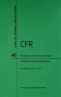 Code of Federal Regulations Title 40, Protection of Environment, Parts 52 (52. 1020-End), 2015
