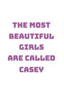 Casey Girl Woman Notebook: Graph Paper Journal 6x9 - 120 Pages