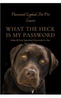 What the Heck Is My Password: An alphabetically organized pocket size premium password logbook matching your aesthetic sense. It has table of contents for easy page navigation to