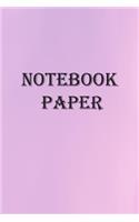 Notebook paper