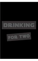 Drinking For Two: Hangman Puzzles - Mini Game - Clever Kids - 110 Lined Pages - 6 X 9 In - 15.24 X 22.86 Cm - Single Player - Funny Great Gift