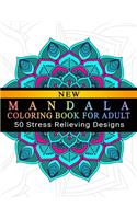 Mandala Coloring Book For Adult: Adult Coloring Book: Meditation Designs, Stress Relieving Mandala Designs: Coloring Book For Adults