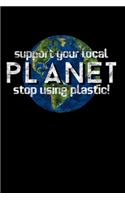 Support Your Local PLANET - stop Using Plastic!