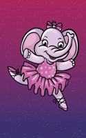 Cute Ballerina Elephant: 6x9 Ruled Notebook, Journal, Daily Diary, Organizer, Planner