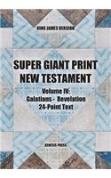 Super Giant Print New Testament, Vol. IV, 24-Point Text, KJV