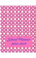 School Planner 2018-2019: Donuts Pink with Sprinkles Pattern Cover for your Academic Planner includes Yearly, Monthly and Weekly Calendars. A perfect gift for a Teacher, Girl