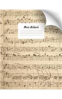 Music Notebook: Score Cover Sheet Music Manuscript Paper Staff Paper Musicians Notebook 110 Pages