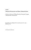 A Study of Saturn's E-Ring Particles Using the Voyager 1 Plasma Wave Instrument