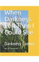 When Darkness Fell Then I Could See
