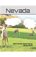 Nevada Real Estate Open House Guest Book: Nevada