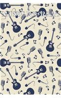 Music Journal: Music Songwriting Journal: Blank Sheet Music, Lyric Diary and Manuscript Paper for Songwriters and Musicians Gifts for Music, Electric and Acoustic 