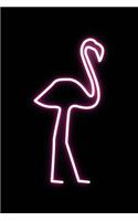 Neon Flamingo Notebook