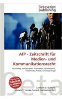 Afp - Zeitschrift Fur Medien- Und Kommunikationsrecht