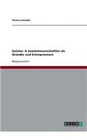 Geistes- & Sozialwissenschaftler als Gründer und Entrepreneure